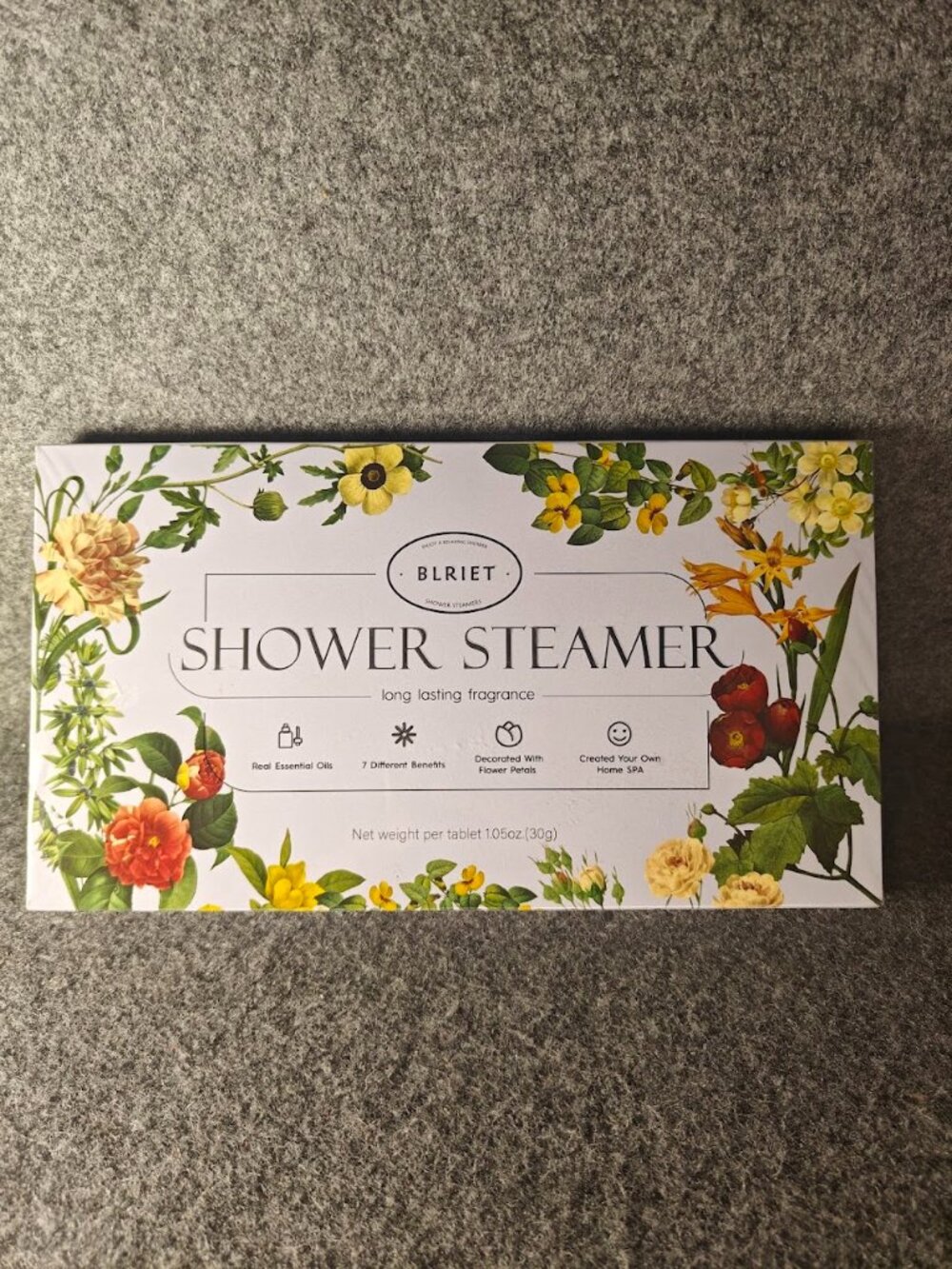BLRIET Shower Steamers NEW Sealed 8 Pack Aromatherapy Tablets Spa Gift